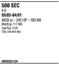 WALKER MB50010A Exhaust System